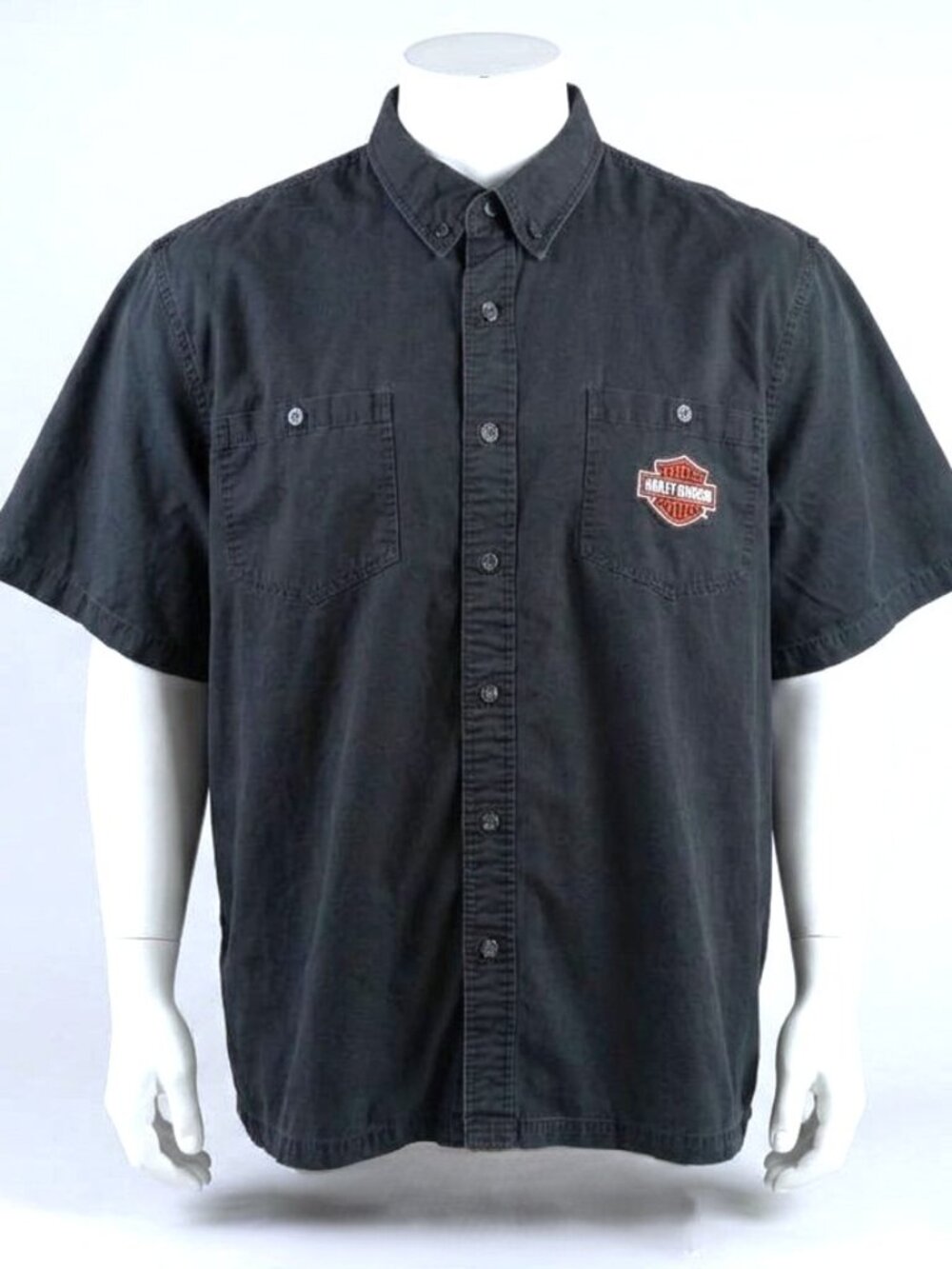 HARLEY-DAVIDSON Bar and Shield Woven Garage Shirt. Plus Size 2XL